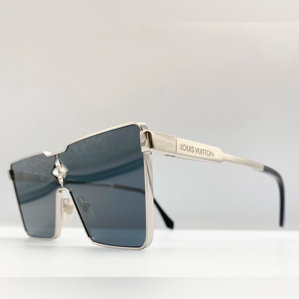 Louis Vuitton Silver Cyclone Metal Sunglasses Z2052U